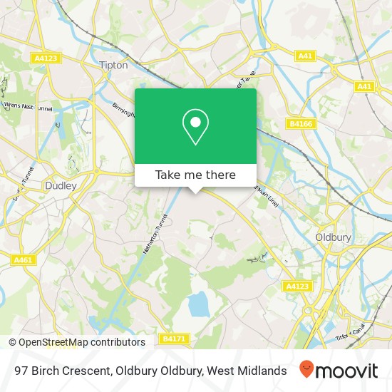 97 Birch Crescent, Oldbury Oldbury map