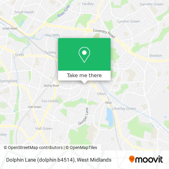 Dolphin Lane (dolphin b4514) map