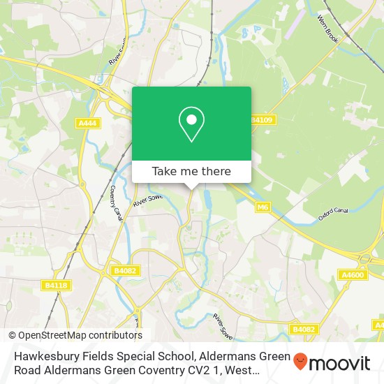Hawkesbury Fields Special School, Aldermans Green Road Aldermans Green Coventry CV2 1 map