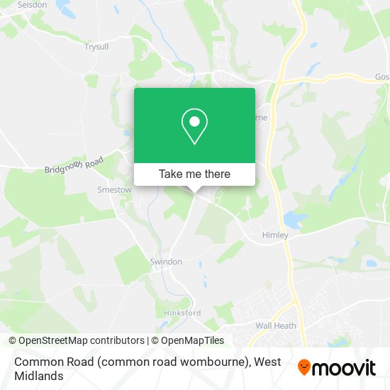 Common Road (common road wombourne) map