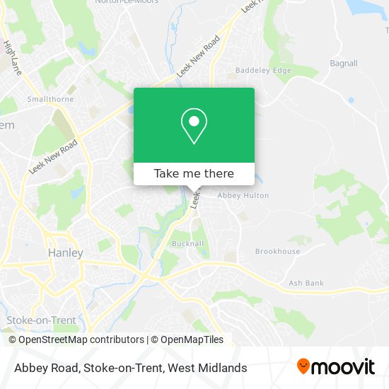 Abbey Road, Stoke-on-Trent map