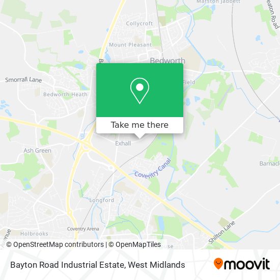 Bayton Road Industrial Estate map