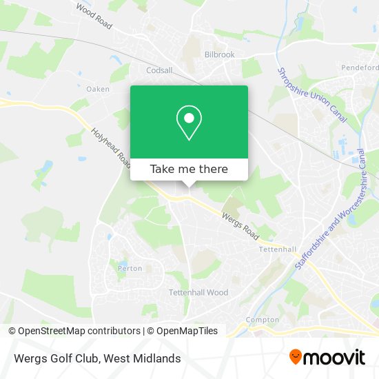 Wergs Golf Club map