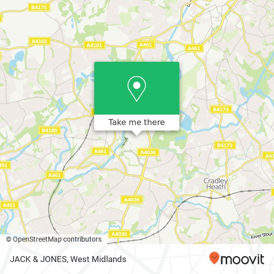 JACK & JONES, Brierley Hill Brierley Hill map