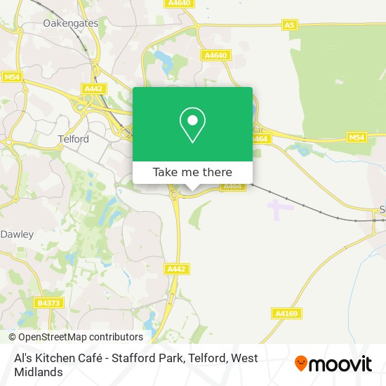 Al's Kitchen Café - Stafford Park, Telford map