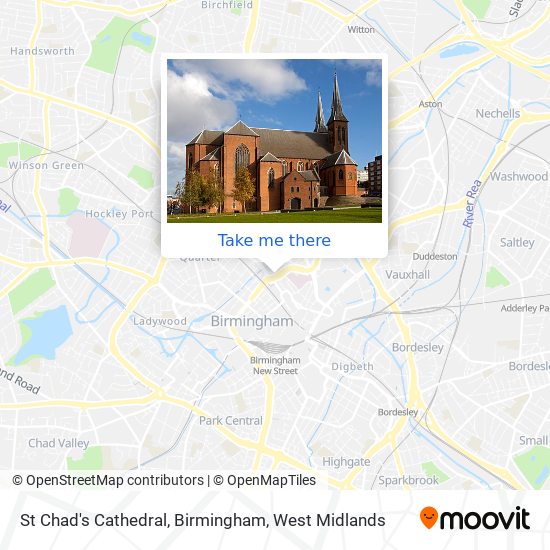 St Chad's Cathedral, Birmingham map