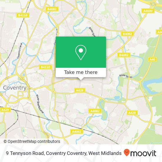9 Tennyson Road, Coventry Coventry map