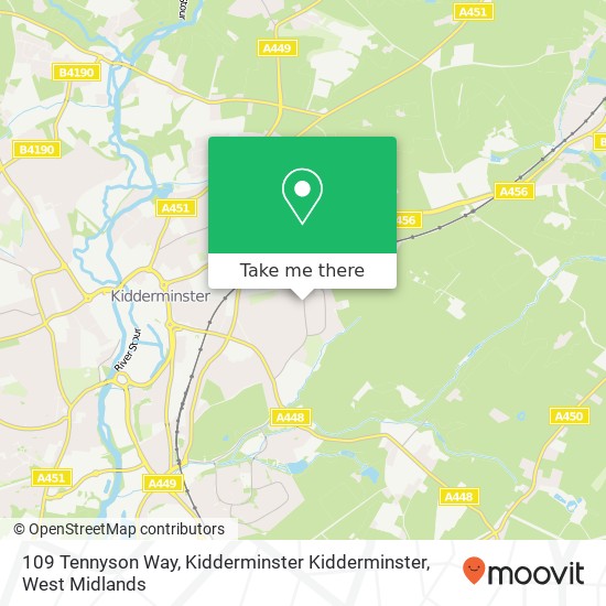 109 Tennyson Way, Kidderminster Kidderminster map