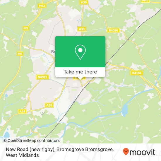 New Road (new rigby), Bromsgrove Bromsgrove map