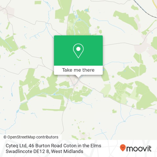 Cyteq Ltd, 46 Burton Road Coton in the Elms Swadlincote DE12 8 map