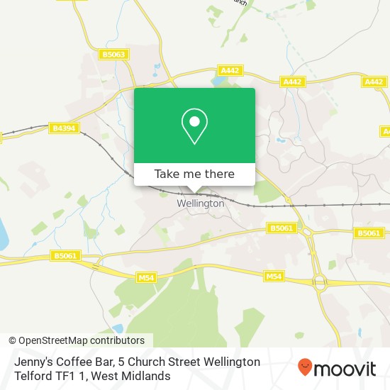 Jenny's Coffee Bar, 5 Church Street Wellington Telford TF1 1 map