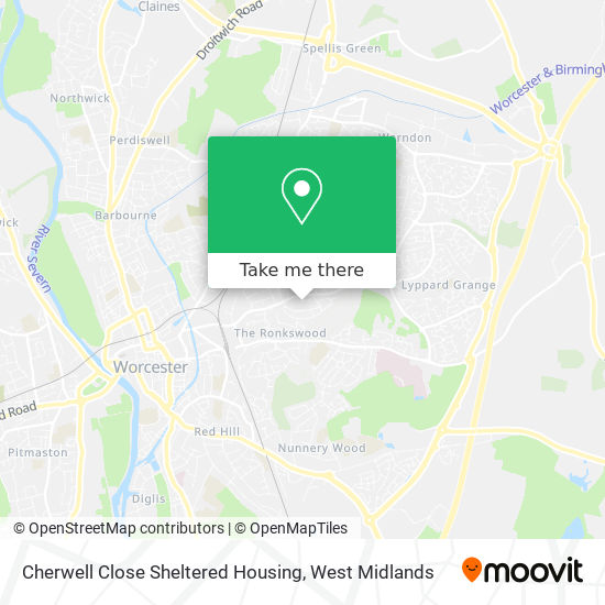 Cherwell Close Sheltered Housing map