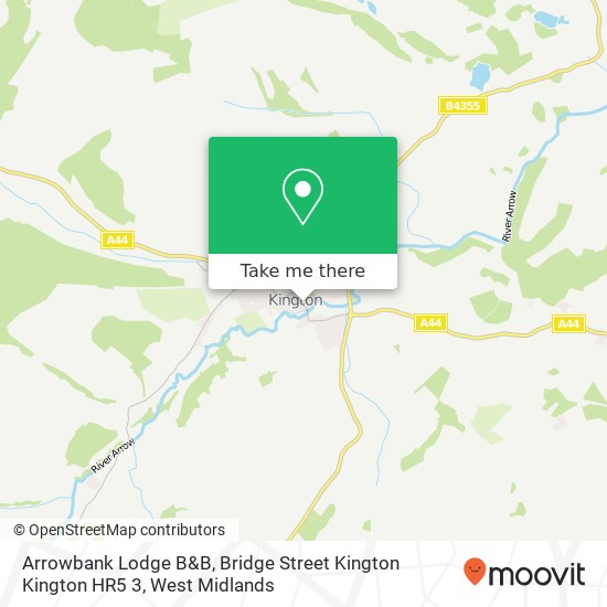 Arrowbank Lodge B&B, Bridge Street Kington Kington HR5 3 map