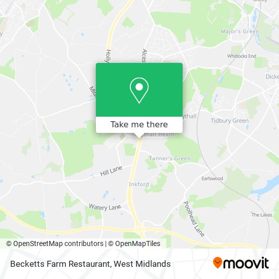 Becketts Farm Restaurant map