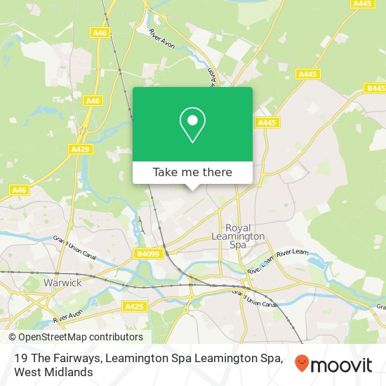 19 The Fairways, Leamington Spa Leamington Spa map