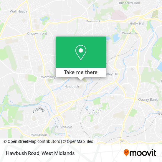 Hawbush Road map