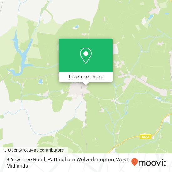 9 Yew Tree Road, Pattingham Wolverhampton map