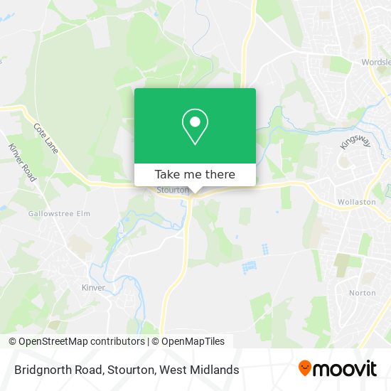 Bridgnorth Road, Stourton map