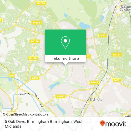 5 Oak Drive, Birmingham Birmingham map
