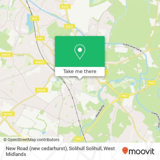 New Road (new cedarhurst), Solihull Solihull map