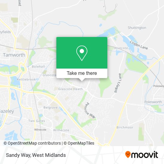 Sandy Way map