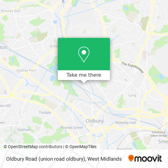 Oldbury Road (union road oldbury) map