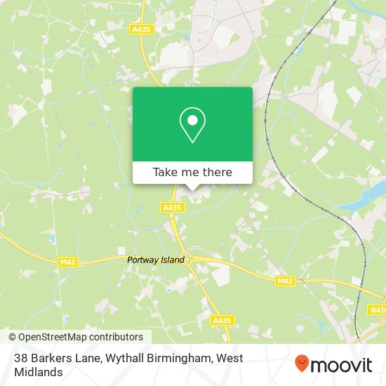 38 Barkers Lane, Wythall Birmingham map