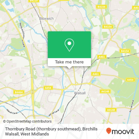 Thornbury Road (thornbury southmead), Birchills Walsall map
