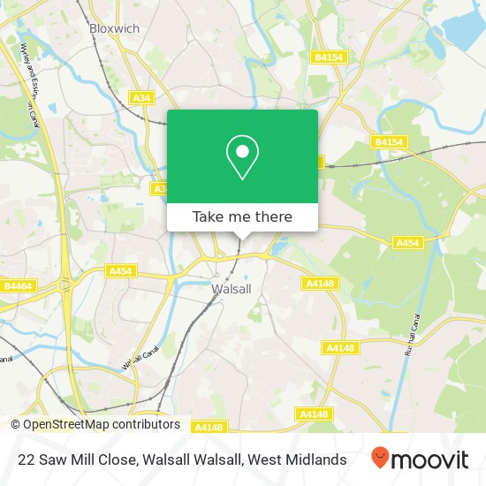 22 Saw Mill Close, Walsall Walsall map