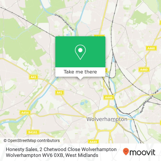 Honesty Sales, 2 Chetwood Close Wolverhampton Wolverhampton WV6 0XB map