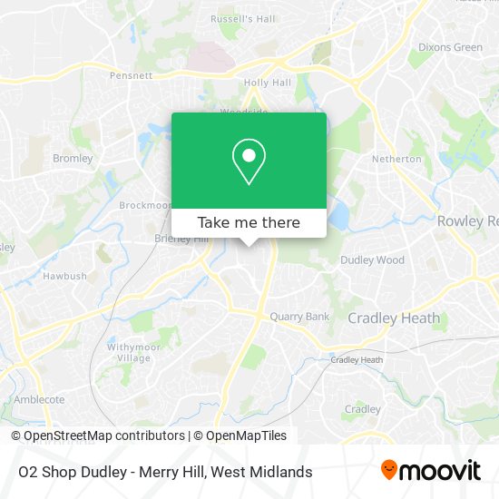 O2 Shop Dudley - Merry Hill map
