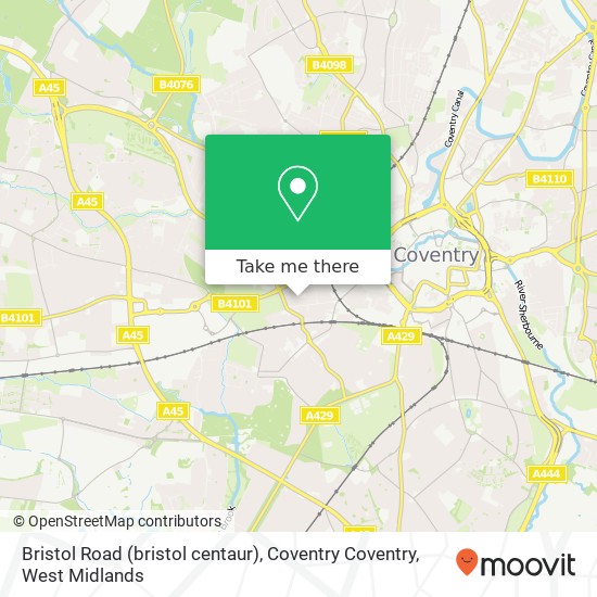 Bristol Road (bristol centaur), Coventry Coventry map