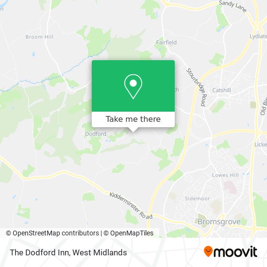 The Dodford Inn map