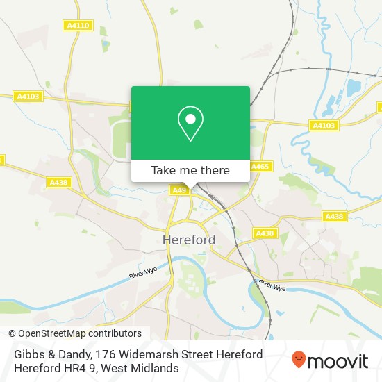 Gibbs & Dandy, 176 Widemarsh Street Hereford Hereford HR4 9 map