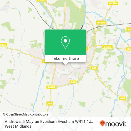 Andrews, 5 Mayfair Evesham Evesham WR11 1JJ map