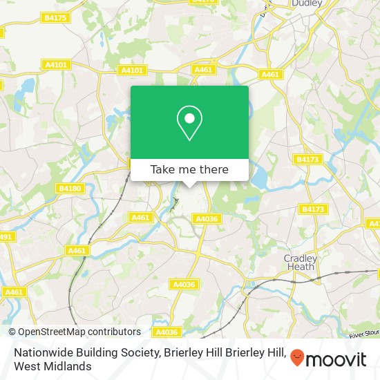 Nationwide Building Society, Brierley Hill Brierley Hill map