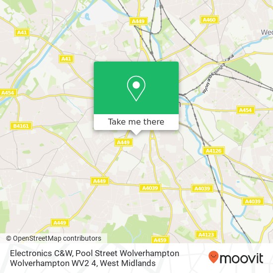 Electronics C&W, Pool Street Wolverhampton Wolverhampton WV2 4 map