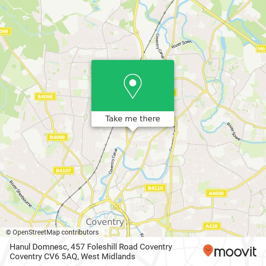 Hanul Domnesc, 457 Foleshill Road Coventry Coventry CV6 5AQ map