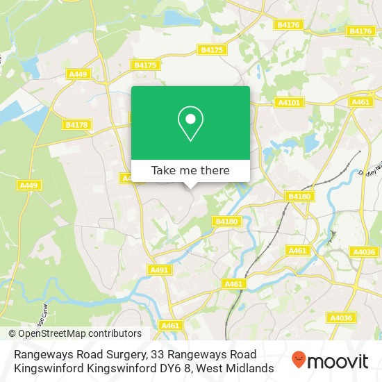 Rangeways Road Surgery, 33 Rangeways Road Kingswinford Kingswinford DY6 8 map