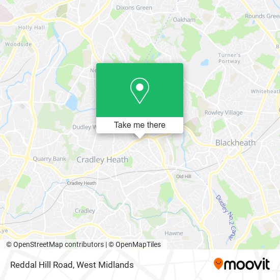 Reddal Hill Road map