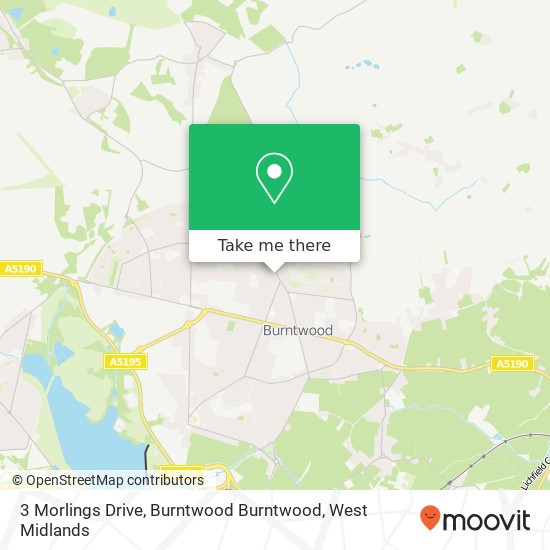 3 Morlings Drive, Burntwood Burntwood map