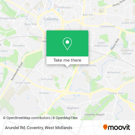 Arundel Rd, Coventry map