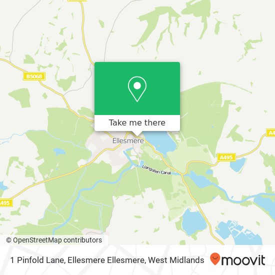1 Pinfold Lane, Ellesmere Ellesmere map