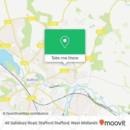 48 Salisbury Road, Stafford Stafford map