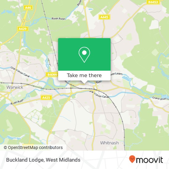 Buckland Lodge map