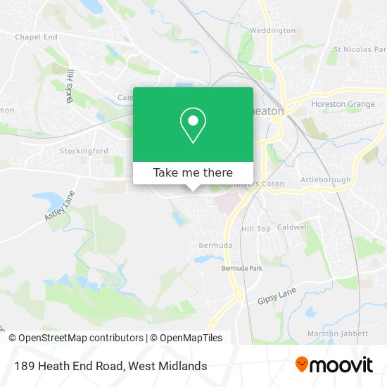 189 Heath End Road map