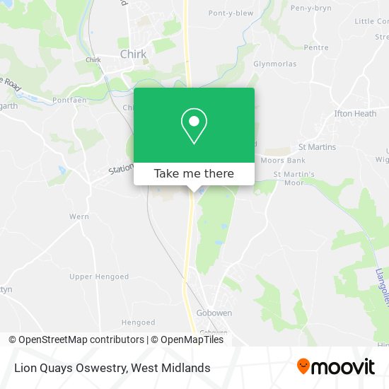 Lion Quays Oswestry map
