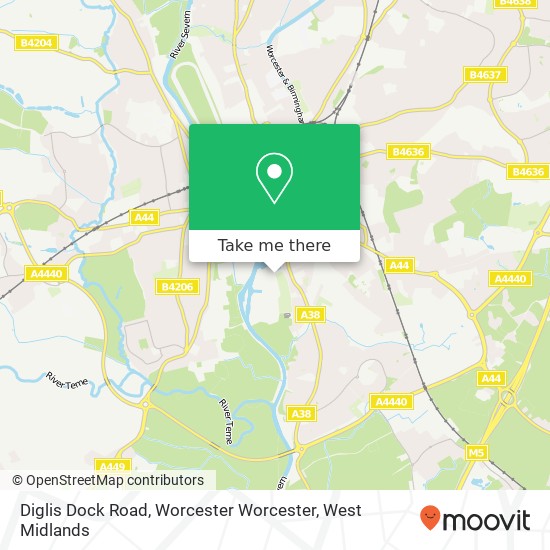 Diglis Dock Road, Worcester Worcester map