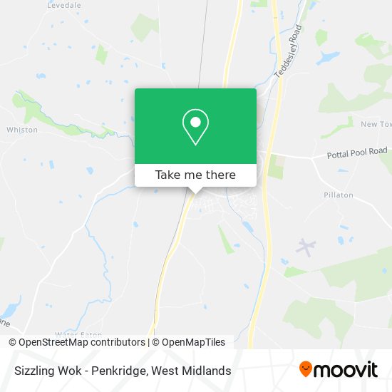 Sizzling Wok - Penkridge map