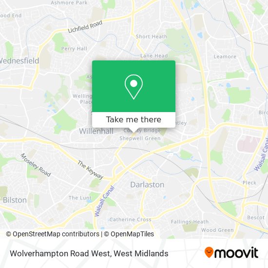 Wolverhampton Road West map